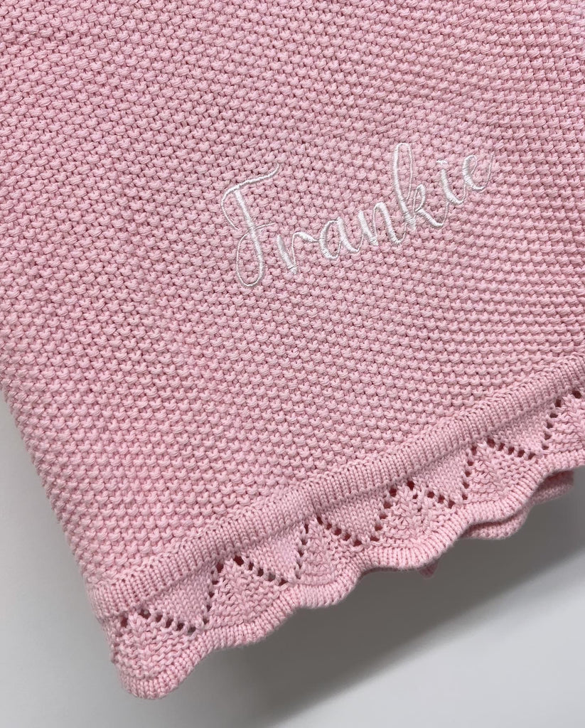 Pink Knitted Blanket