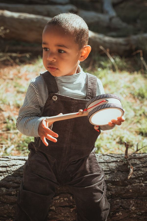 Charcoal Corduroy Dungarees