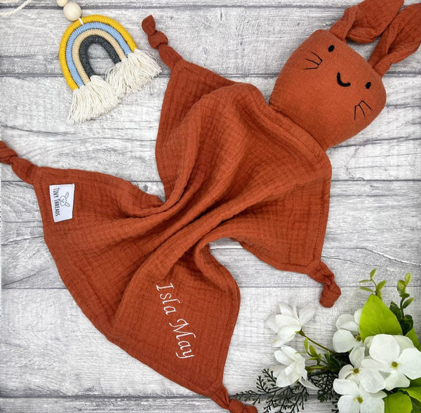 Terracotta Muslin baby comforter
