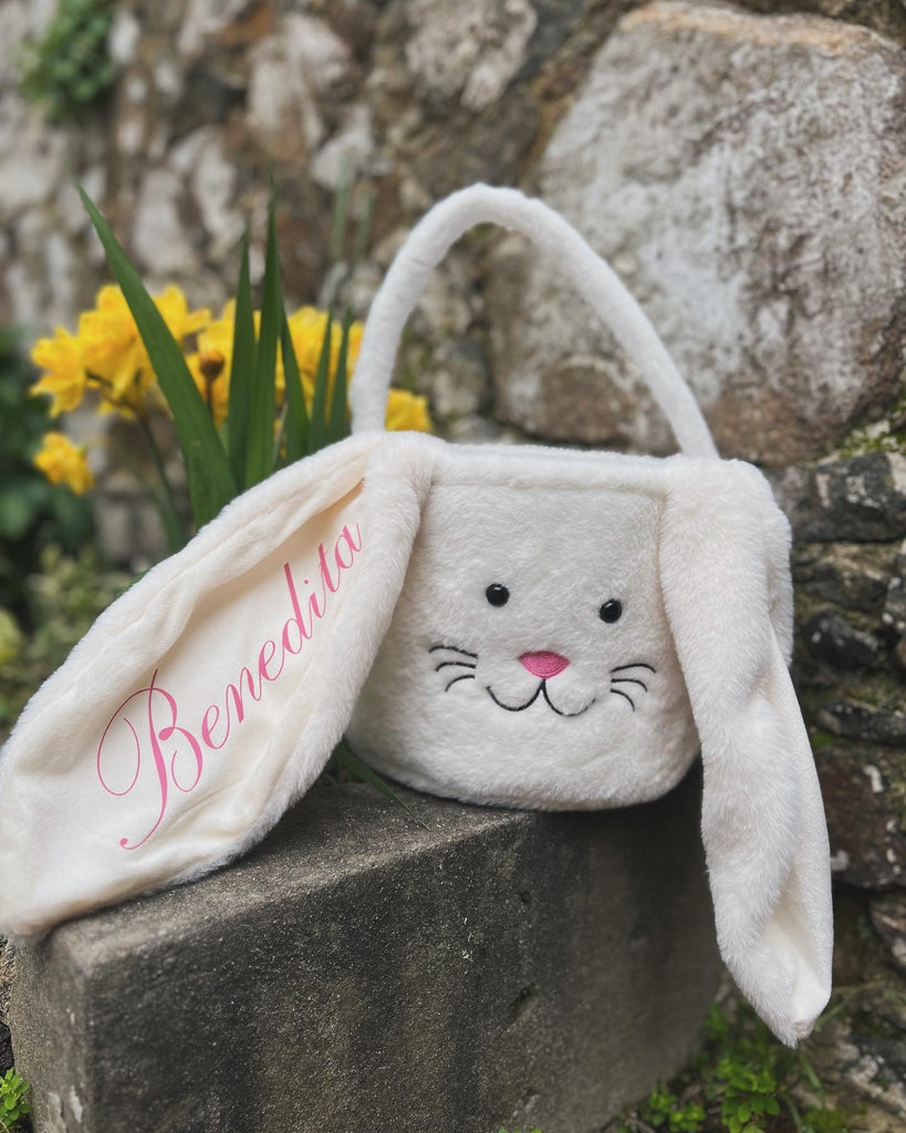 IVORY BUNNY EASTER BASKET