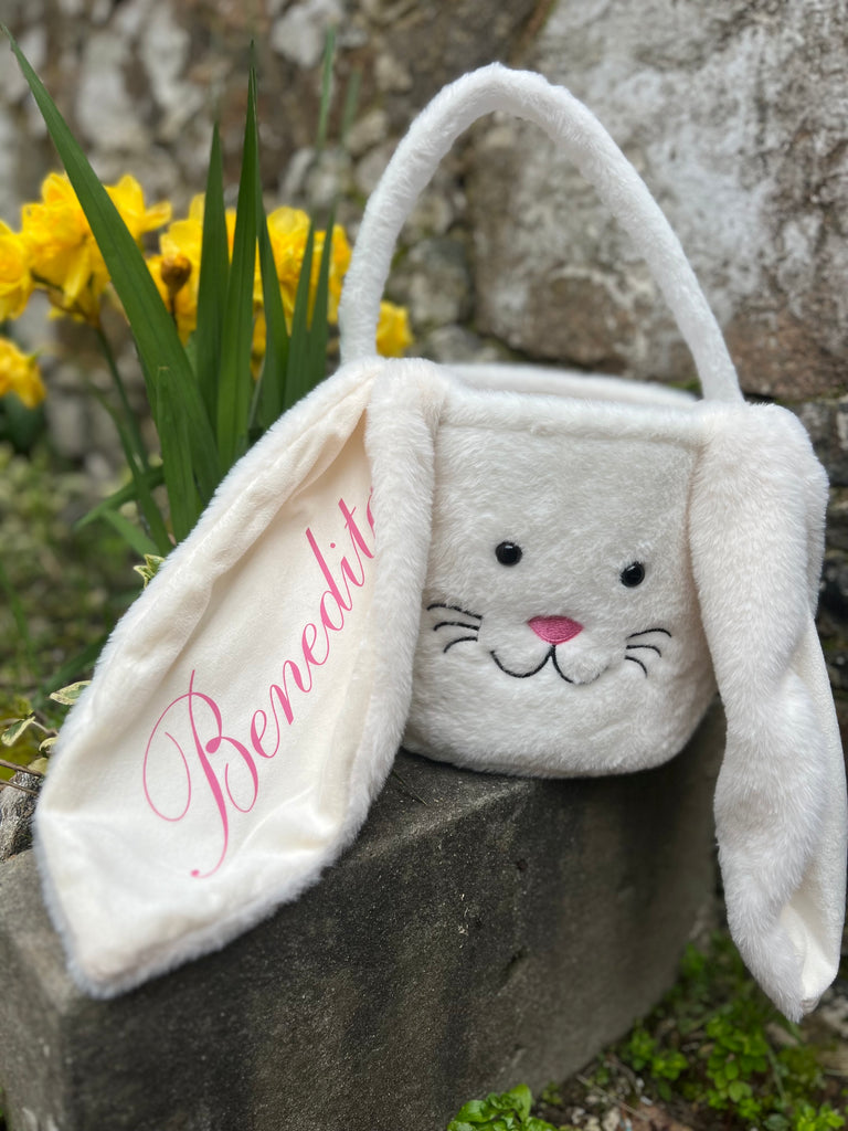 IVORY BUNNY EASTER BASKET