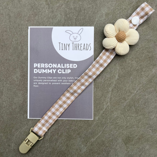 Beige Daisy Dummy Clip