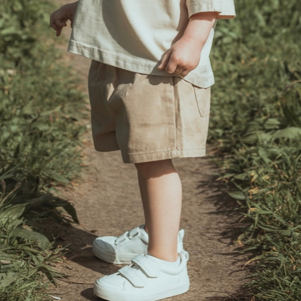 COTTON CHINO SHORTS - MOCHA