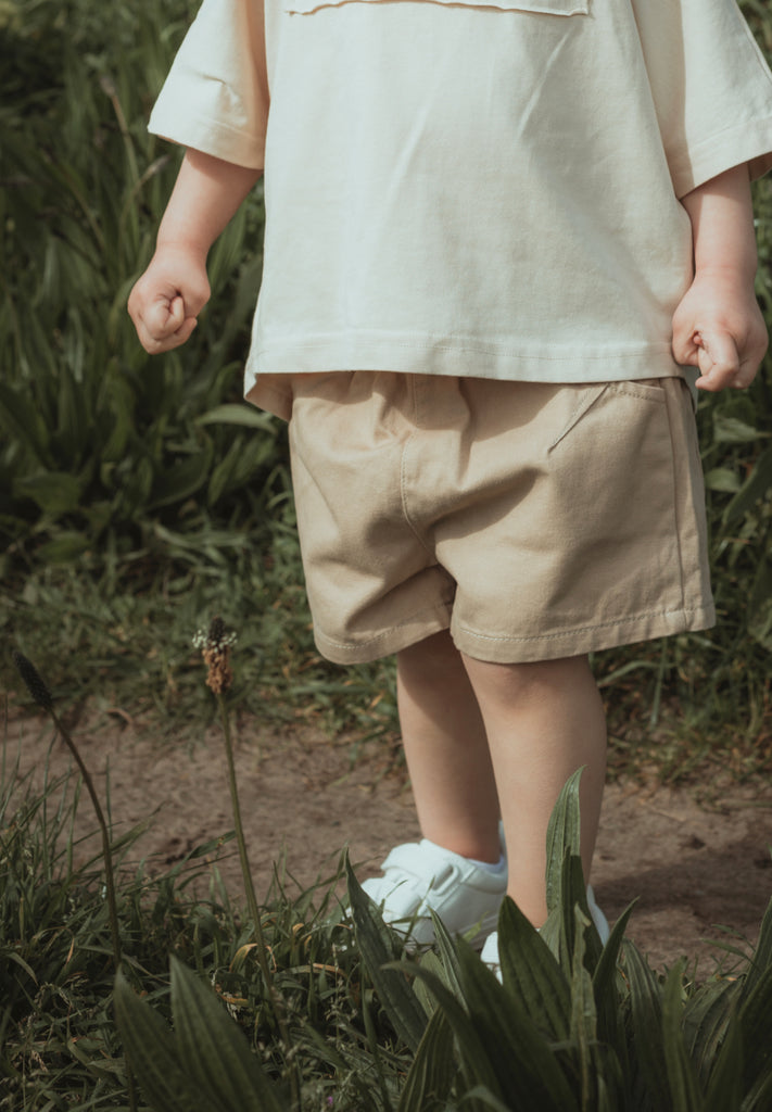 COTTON CHINO SHORTS - MOCHA