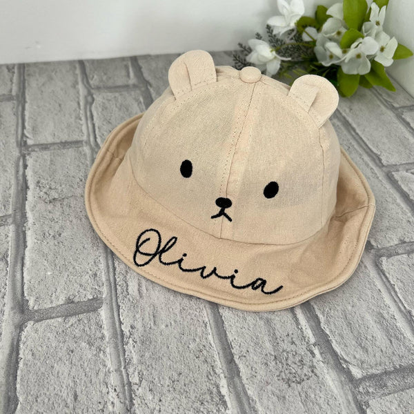 Bear Ears Bucket Hat - Beige